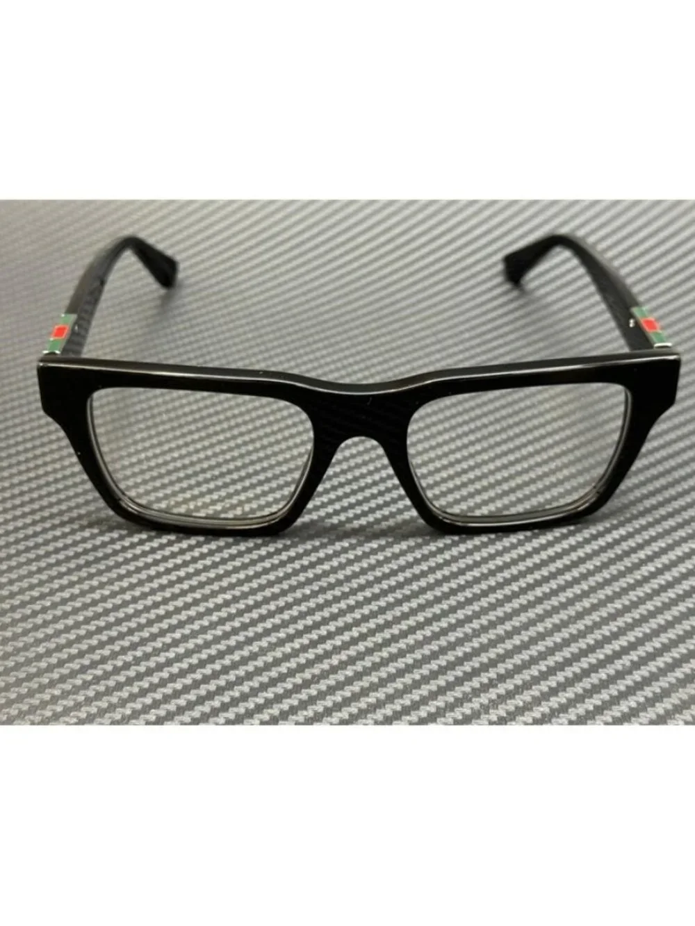 New Gucci Men Black Silver Eyeglasses 53-20-145